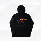 SOSHA Classic Hoodie - Black — flat back