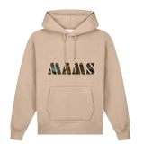 MAMS Classic Hoodie - White — flat front