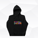 SOSHA Classic Hoodie - Black — flat front